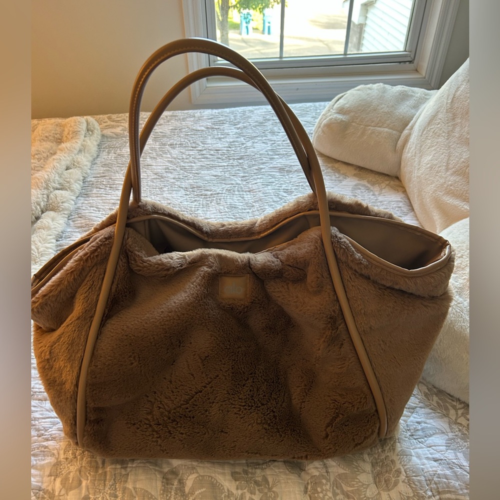 Alo fur tote bag